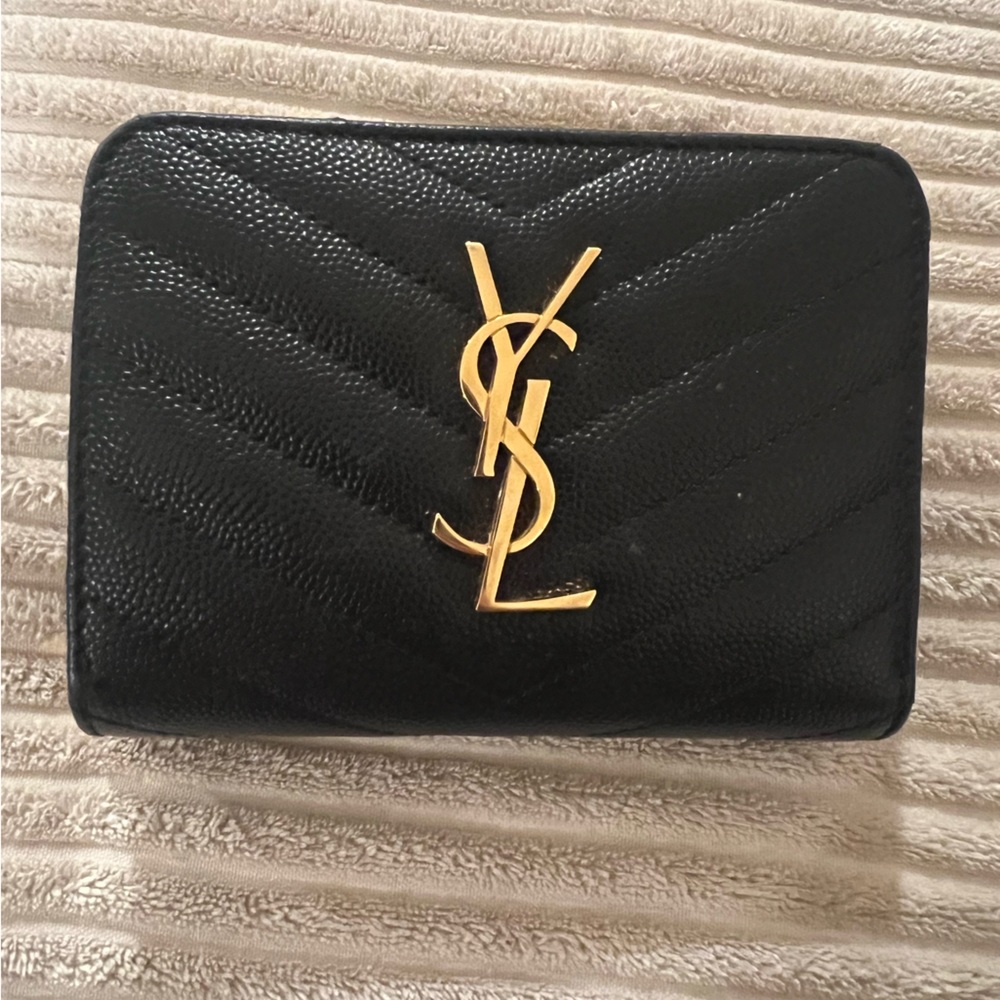 YSL Compact Zip Around Wallet